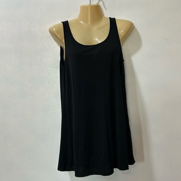 EILEEN FISHER SLEVELESS TANK TOPS SCOOP NECK BLACK WOMEN SIZE SMALL - Picture 1 of 8